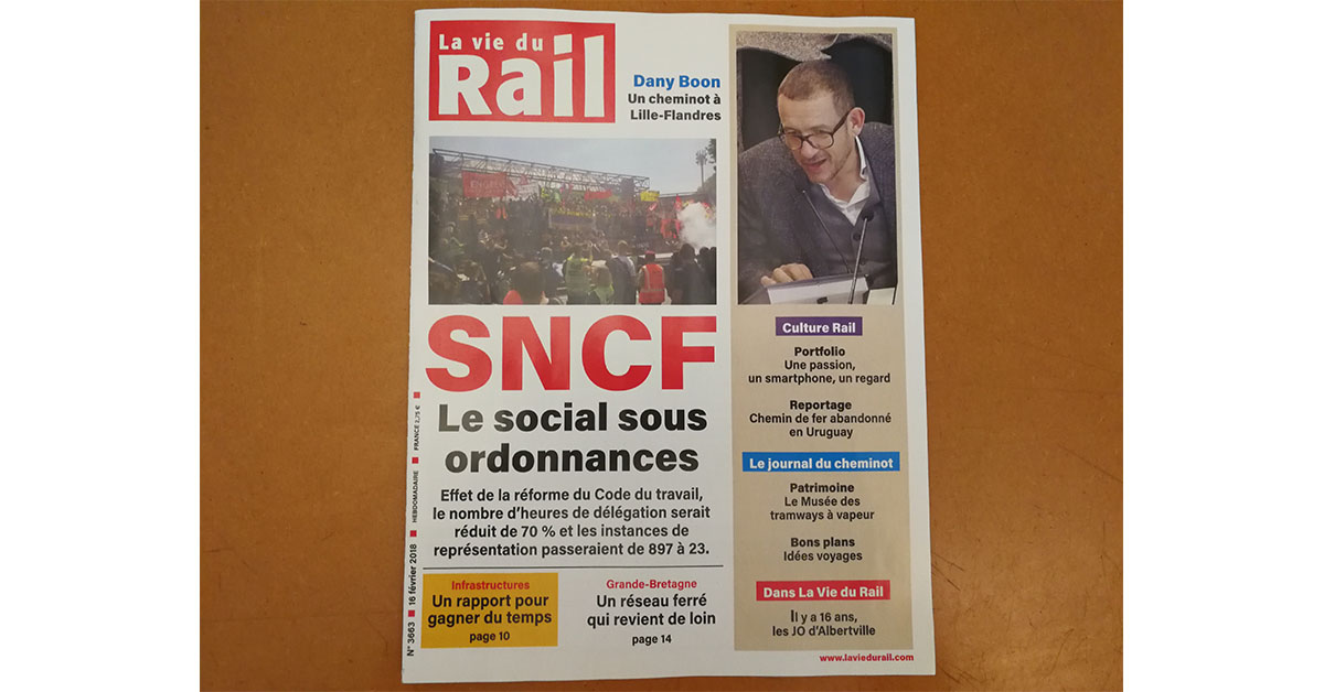 LANCEMENT DE LA NOUVELLE FORMULE LA VIE DU RAIL HEBDO