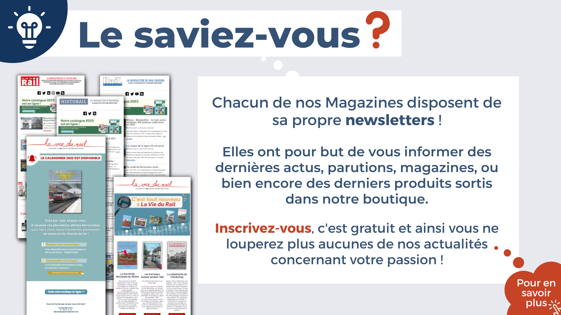 Inscrivez-vous gratuitement à nos news !