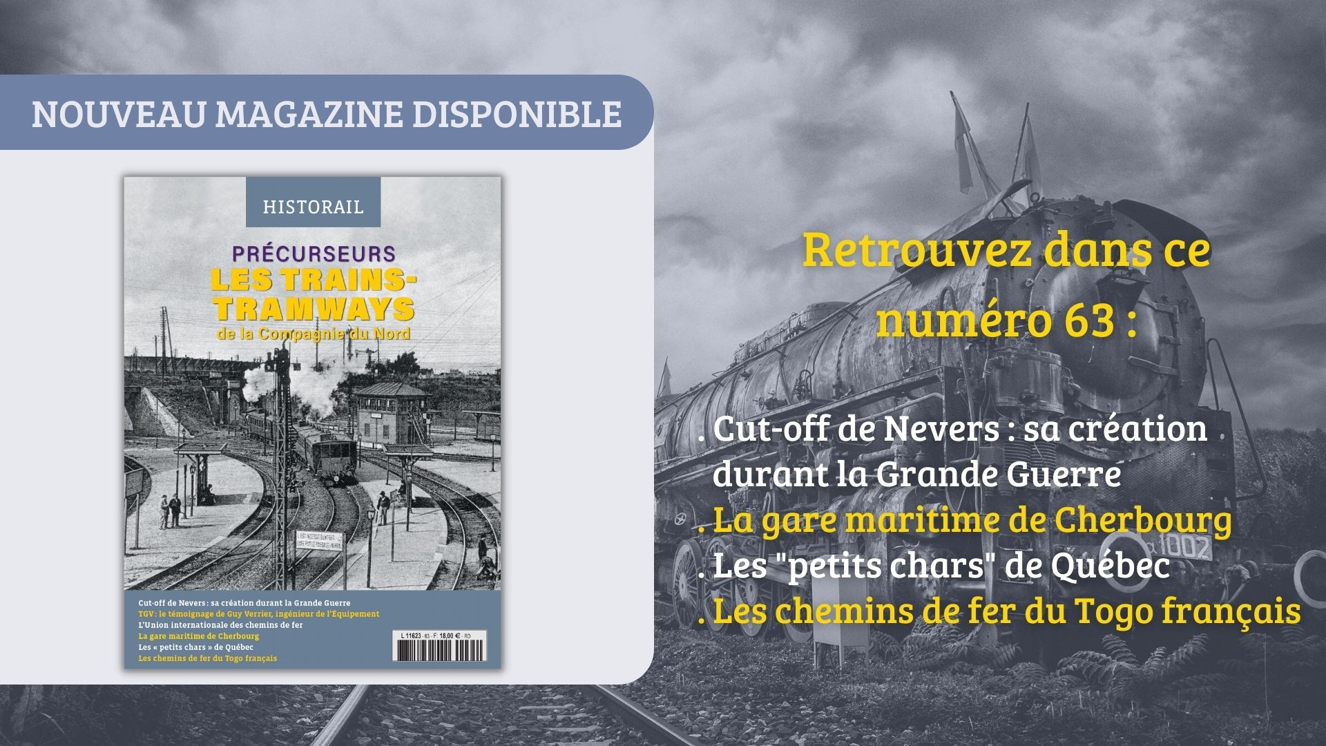 Nouveau magazine Historail disponible !