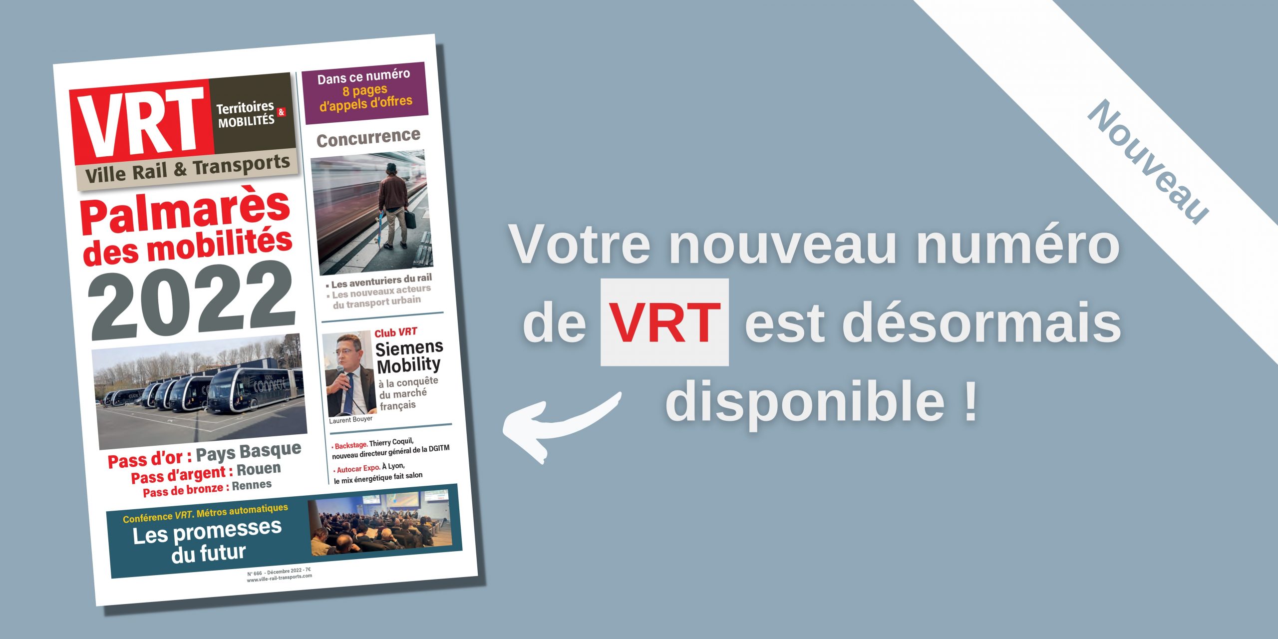 Votre nouveau numéro de VRT est désormais disponible !!