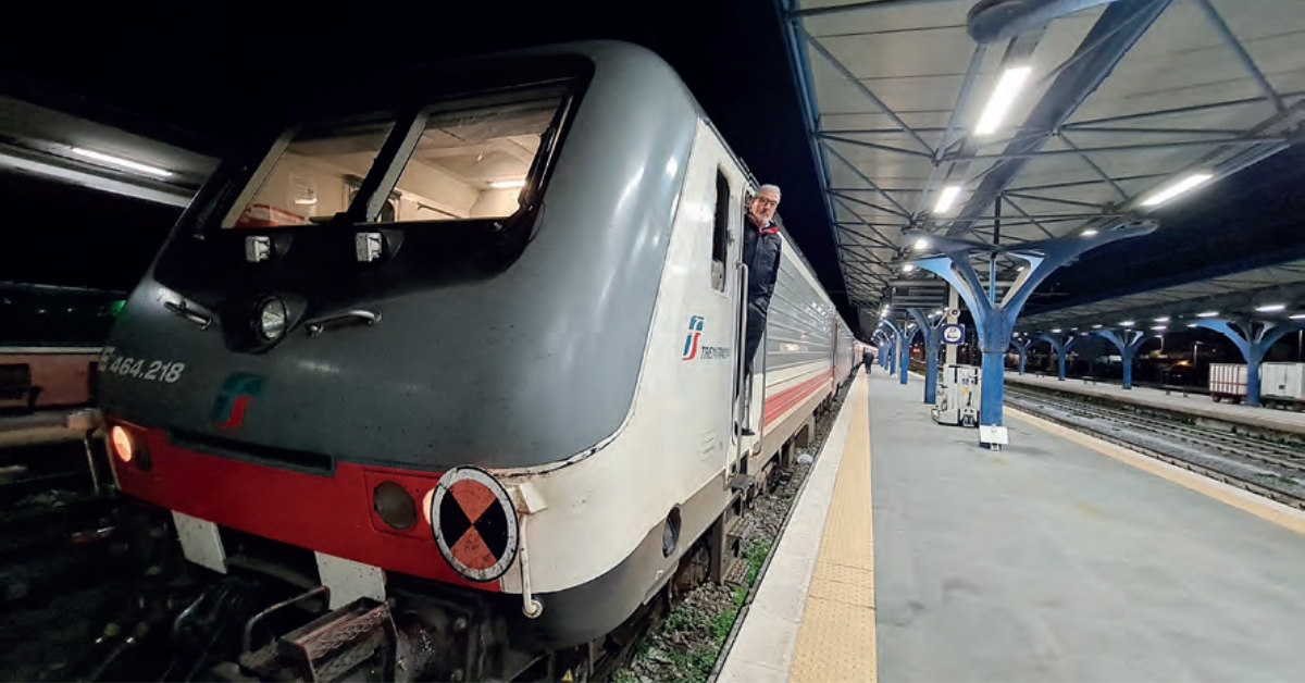 Le train qui prend le bateau