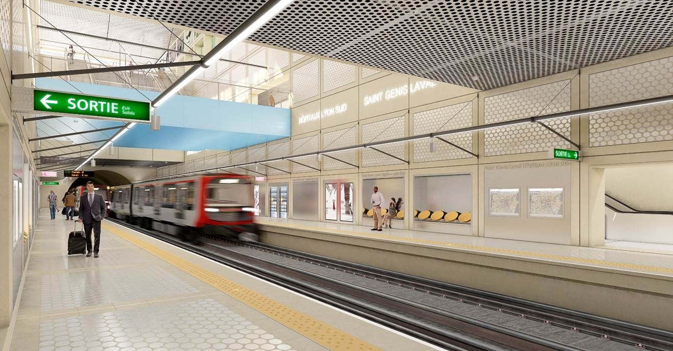 La ligne B du métro de Lyon s’allonge avec deux nouvelles stations