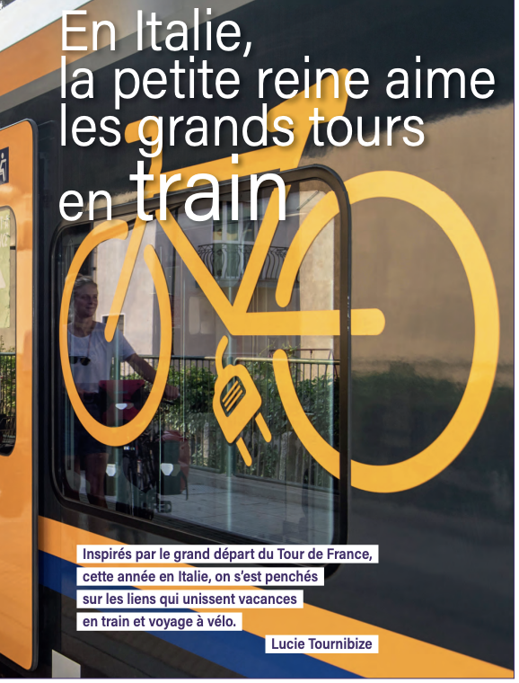 En Italie, la petite reine aime les grands tours en train