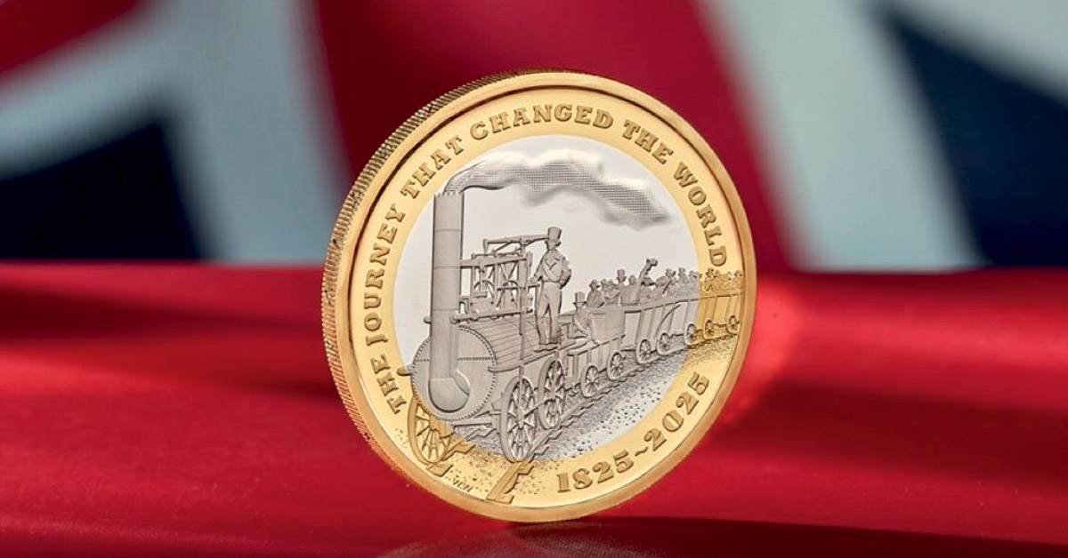 Grande-Bretagne. Edition d’une pièce commémorative pour les 200 ans du chemin de fer
