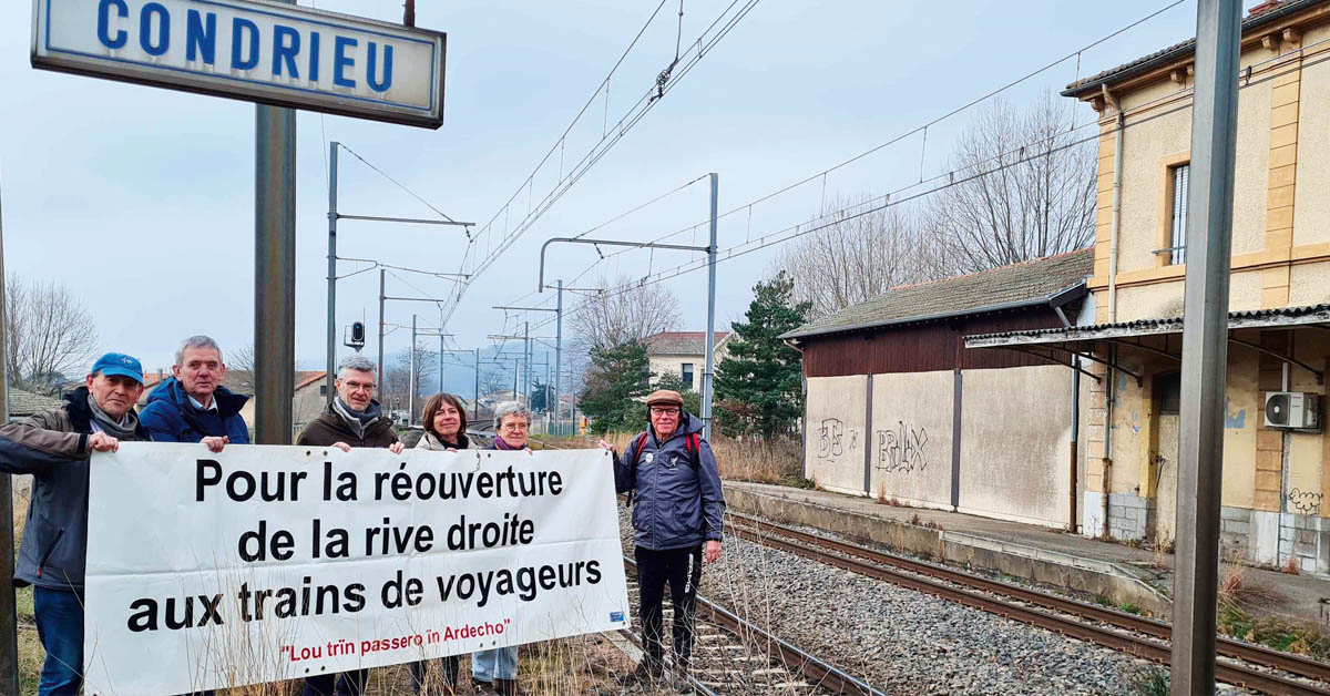 Rive droite du Rhône. Le tracé du Train en fête du 16 novembre 2025 est défini