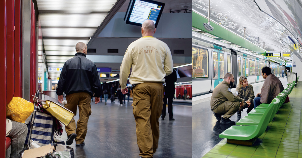 Social. Comment la RATP et la SNCF aident les sans-abri