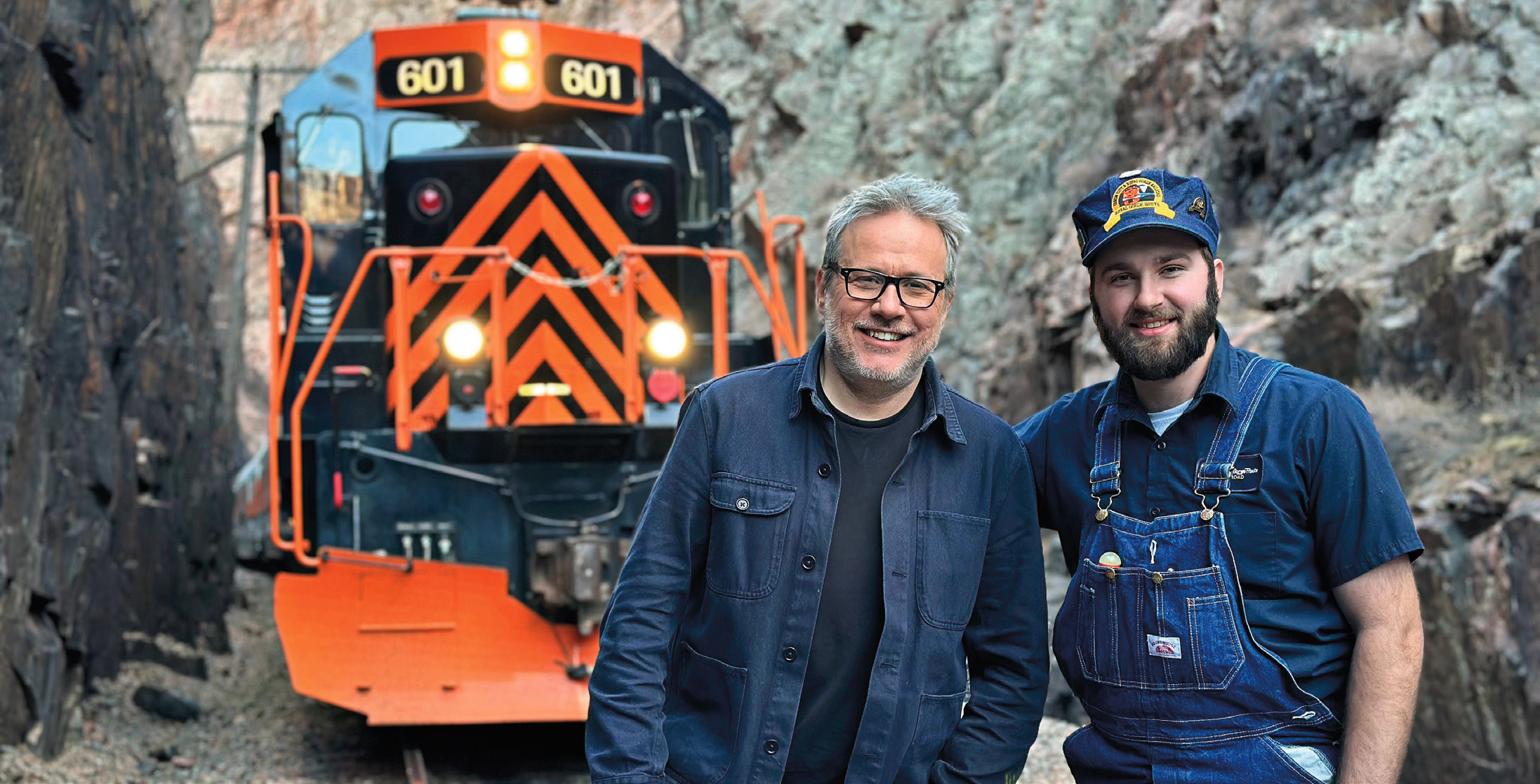 France 5. Philippe Gougler à bord de l’Empire Builder et du Royal Gorge Route Railroad