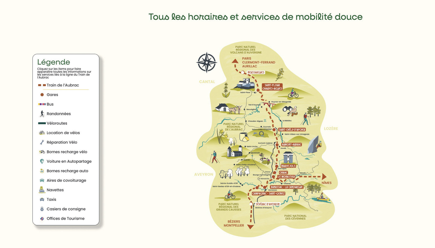 Tourisme. Une carte interactive pour ne rien rater du Train de l’Aubrac