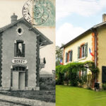 Un “avant-après” de la gare de Serzy-et-Prin sur la ligne du CBR, réalisé par Jean-Jacques Frémaux. Aujourd’hui, le bâtiment voyageurs est devenu un logement privé. Le transport de marchandises en gare de Pouillon.