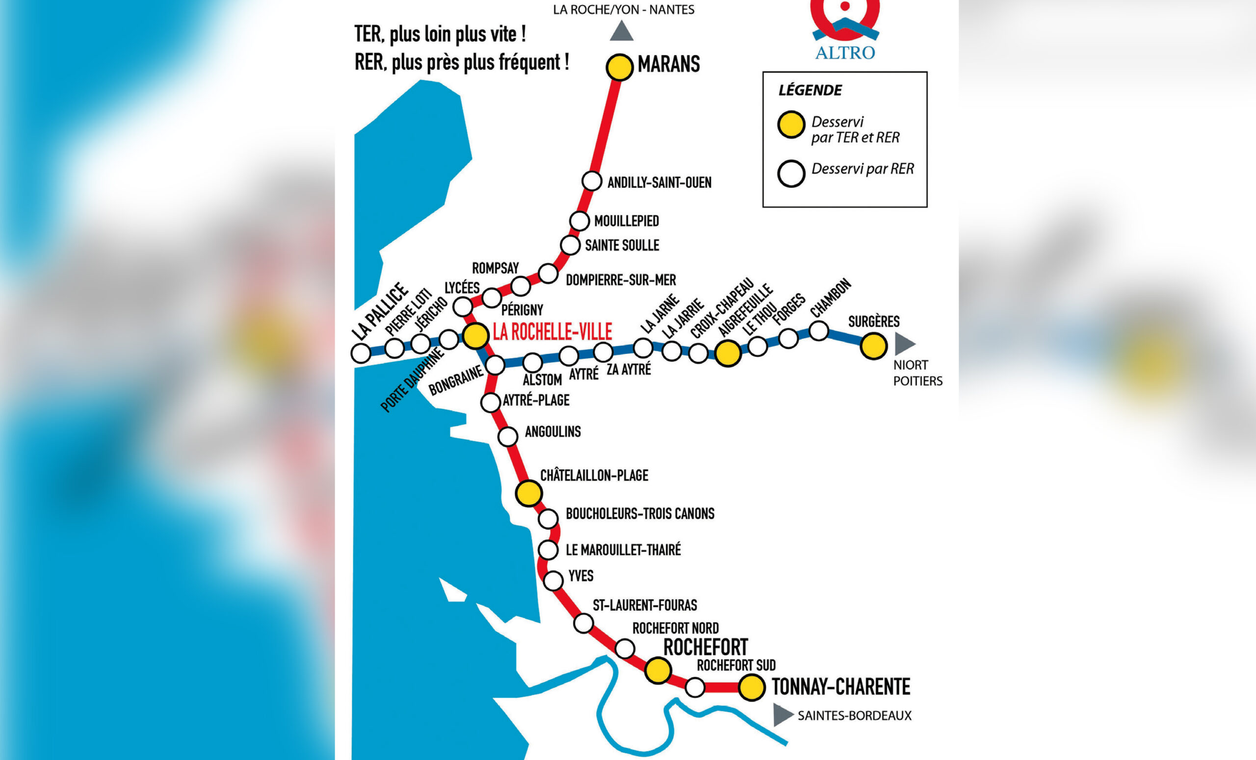 Le projet de RER La Rochelle-Aunis