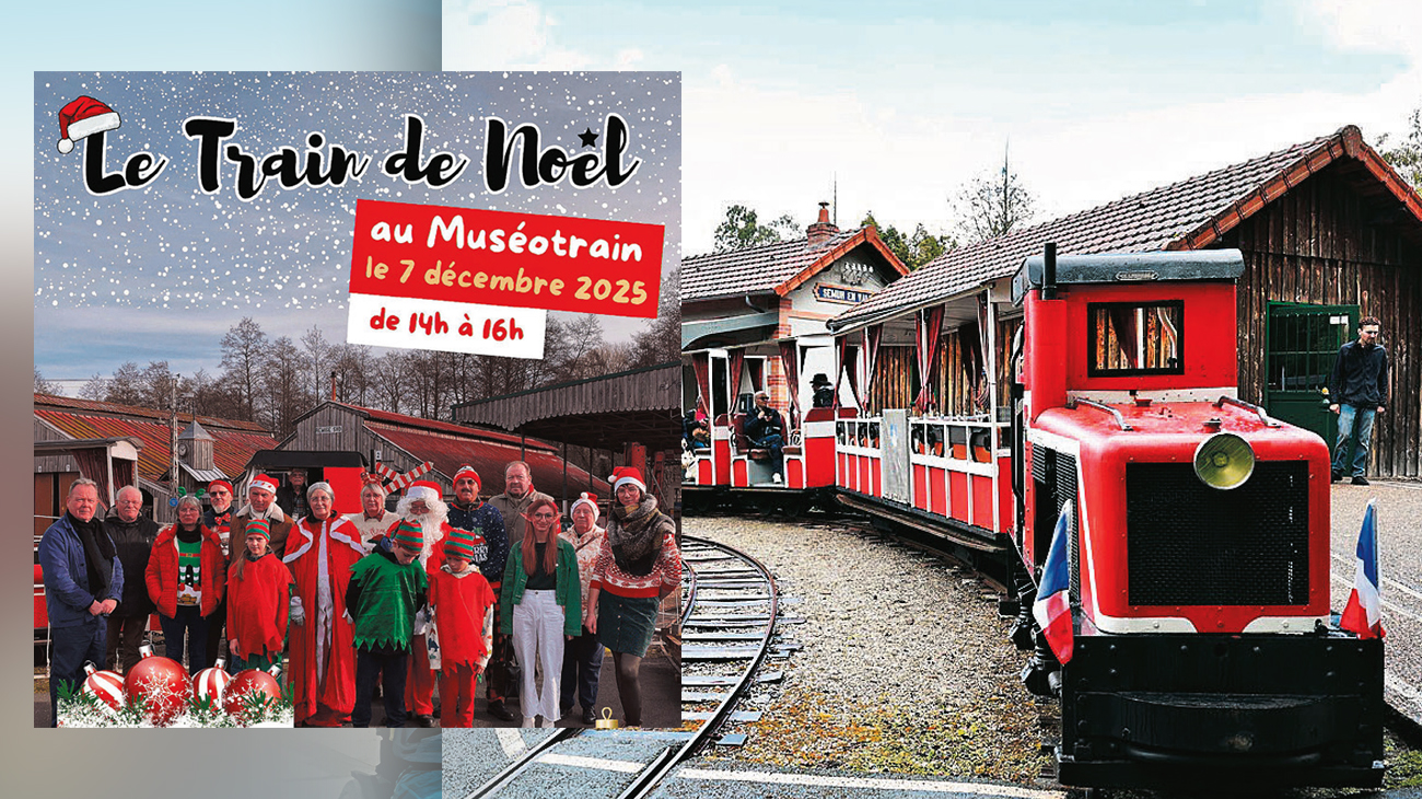Dans la Sarthe, le Train de Noël du Muséotrain