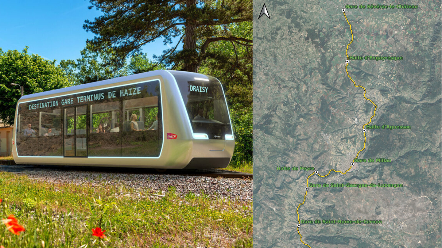 Sud Aveyron: le collectif veut faire rouler le Draisy et obtenir de nouveaux arrêts