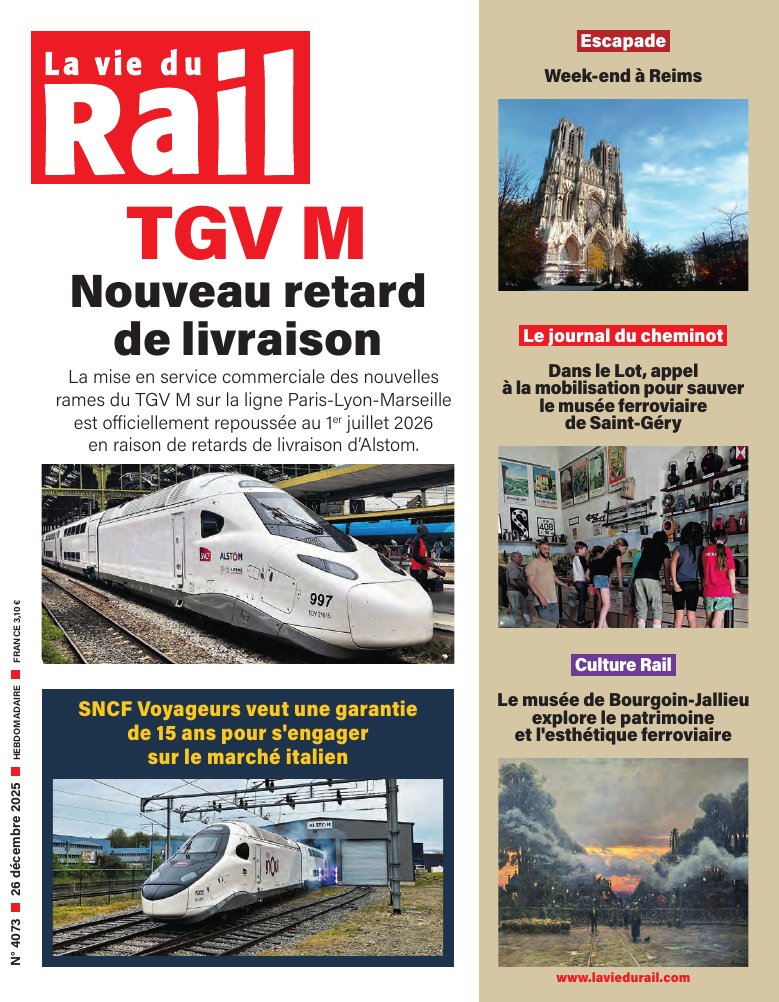 La Vie du Rail hebdo n°4073 - Papier