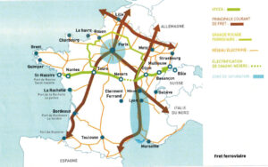 La Voie Ferrée Centre Europe Atlantique Carte de la VFCEA.