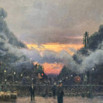 Le passage à niveau de William Didier-Pouget, huile sur toile, collection musée de Bourgoin-Jallieu.