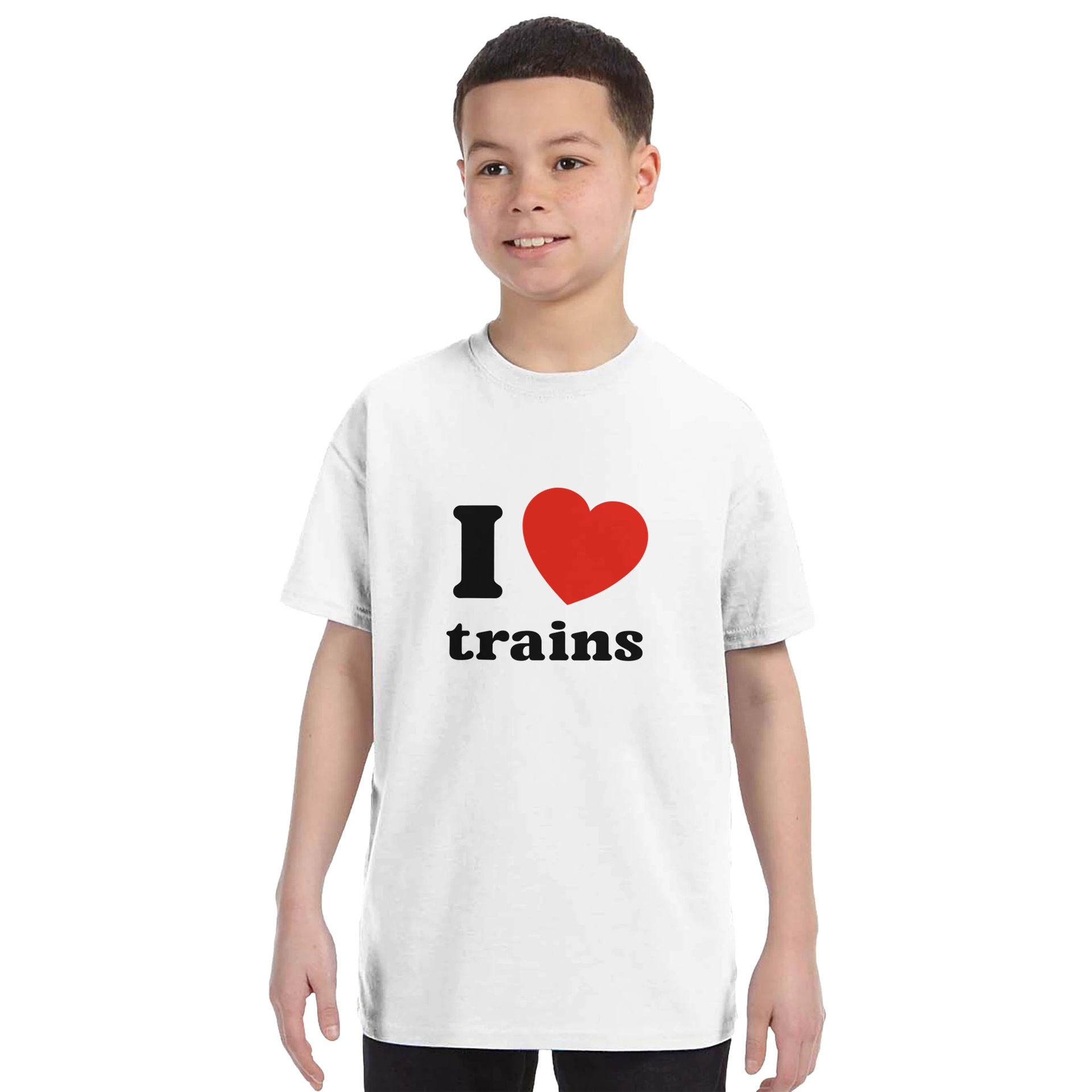 T-shirt "I Love Trains" Enfant