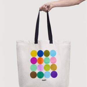 Sac shopping XXL couleurs des lignes de métro