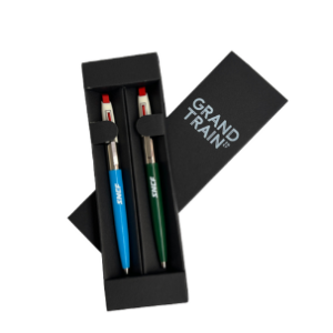 COFFRET STYLO SNCF BLEU & STYLO VERT