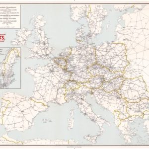 Carte des chemins de fer pour le service international de marchandises - Édition 1960