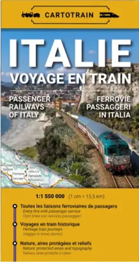 Cartotrain - Carte pour voyager en Italie