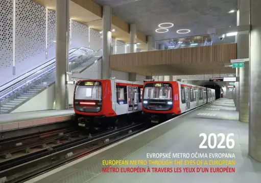 Calendrier 2026 - Métro européen