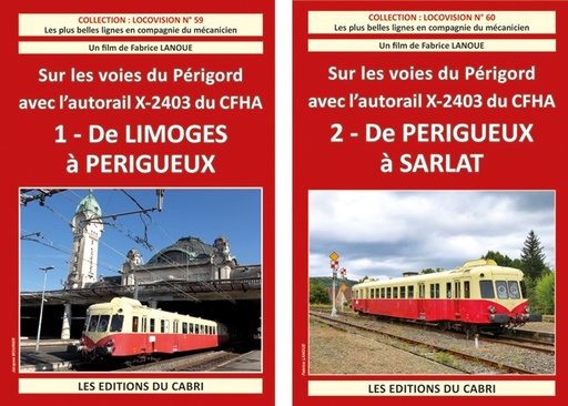 Pack DVD : Locovision N°59 & 60 - Limoges - Périgueux - Sarlat