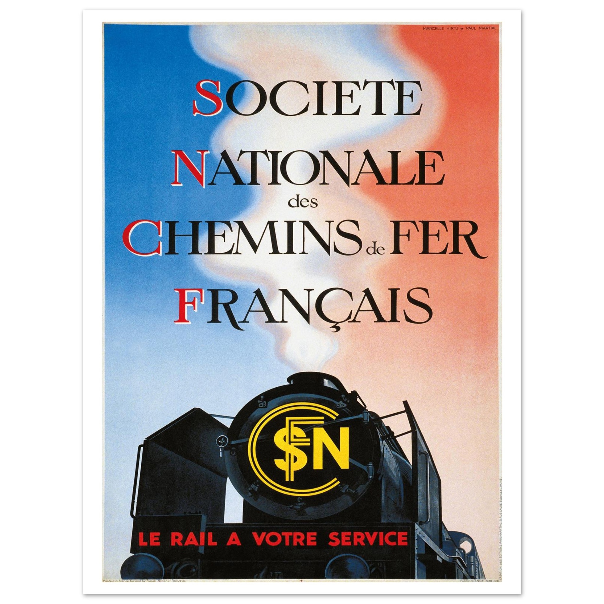 Affiche matériel SNCF