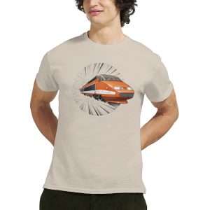T-shirt "TGV orange" unisexe