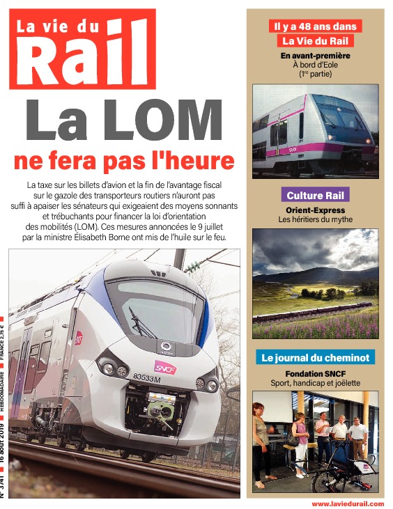 La Vie du Rail hebdo n°3741 - Papier
