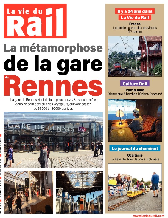La Vie du Rail hebdo n°3743 - Papier