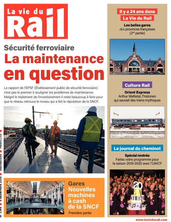 La Vie du Rail hebdo n°3744 - Papier