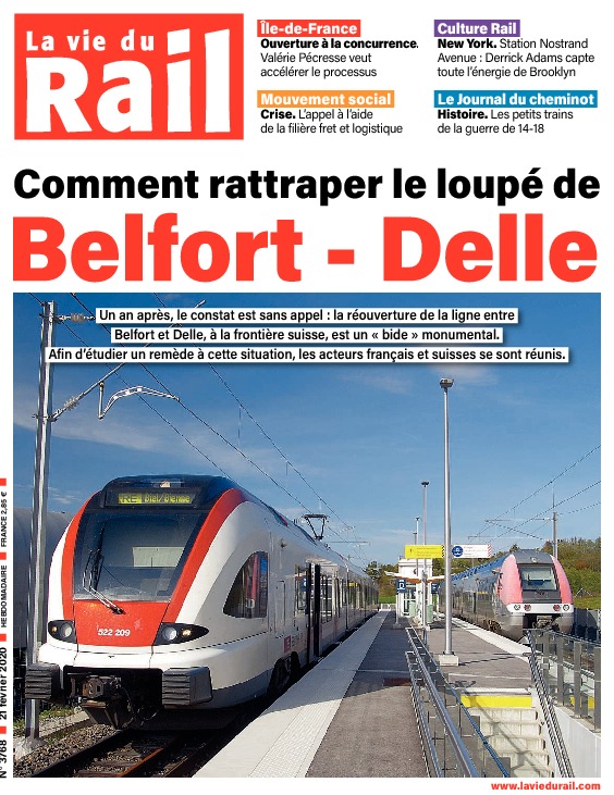 La Vie du Rail hebdo n°3768 - Papier