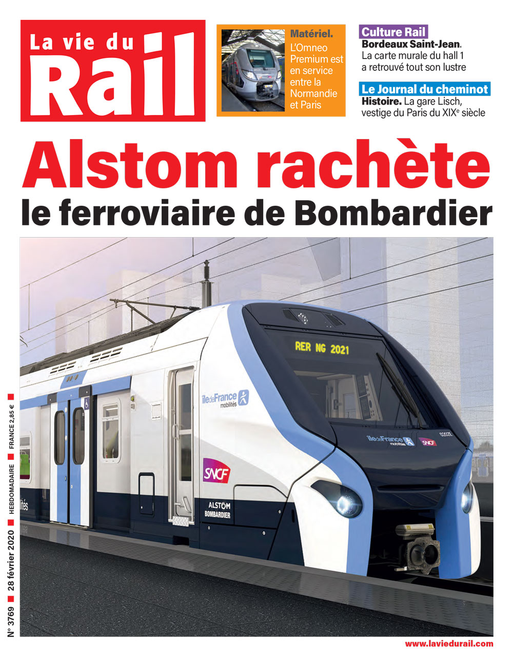 La Vie du Rail hebdo n°3769 - Papier