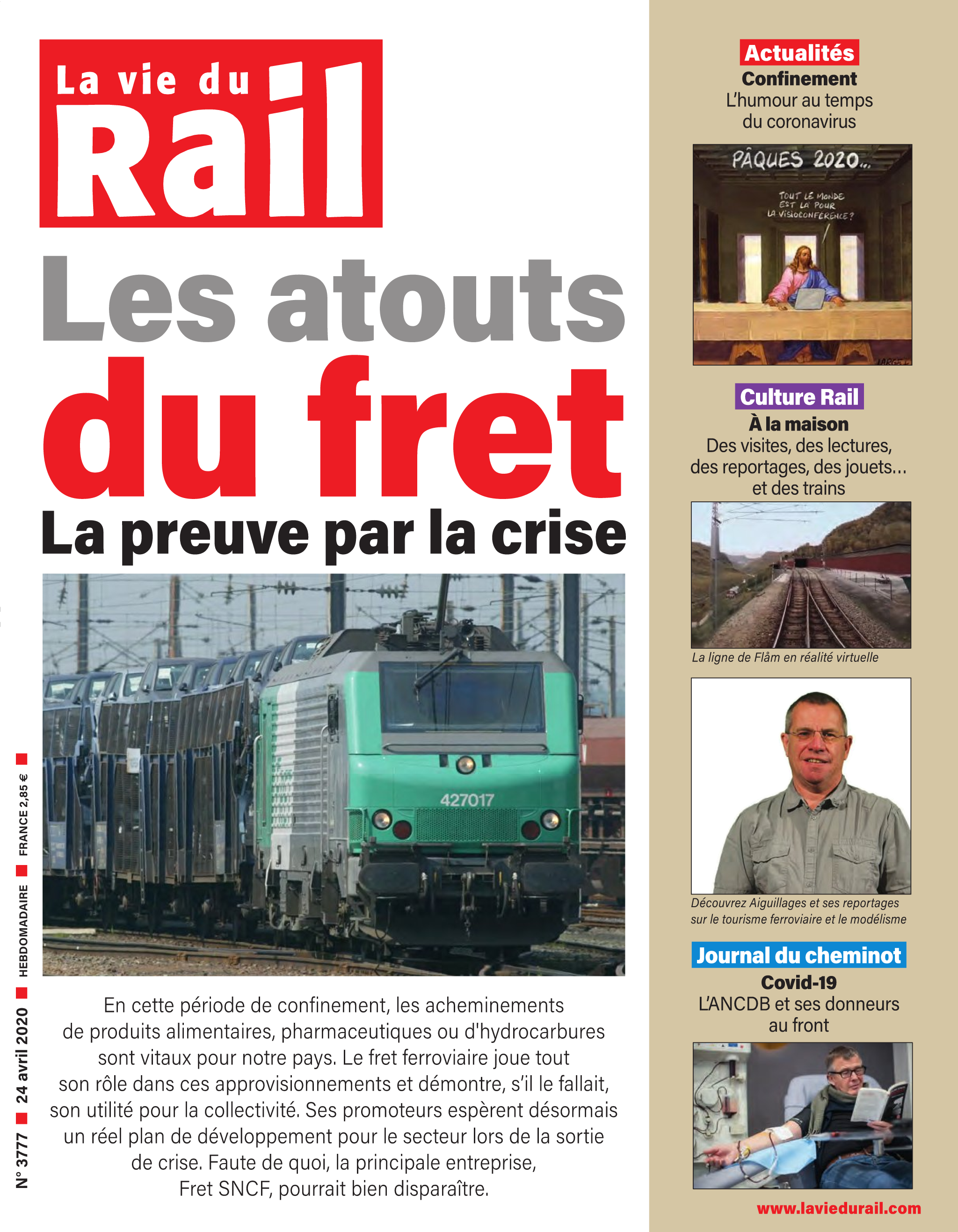 La Vie du Rail hebdo n°3777 - Papier