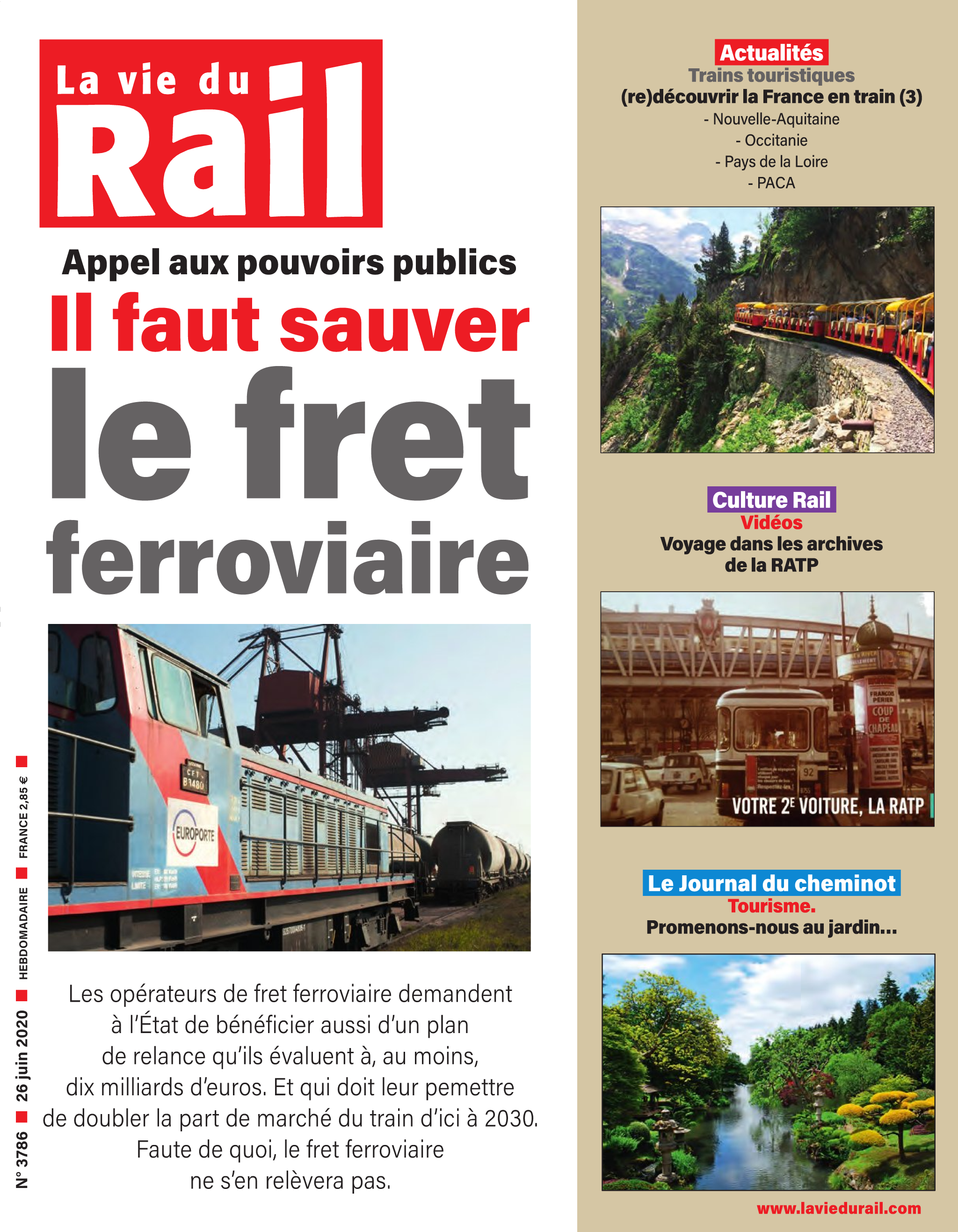 La Vie du Rail hebdo n°3786 - Numérique