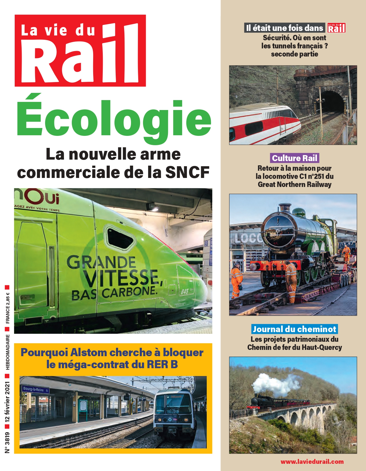 La Vie du Rail hebdo n°3819 - Numérique