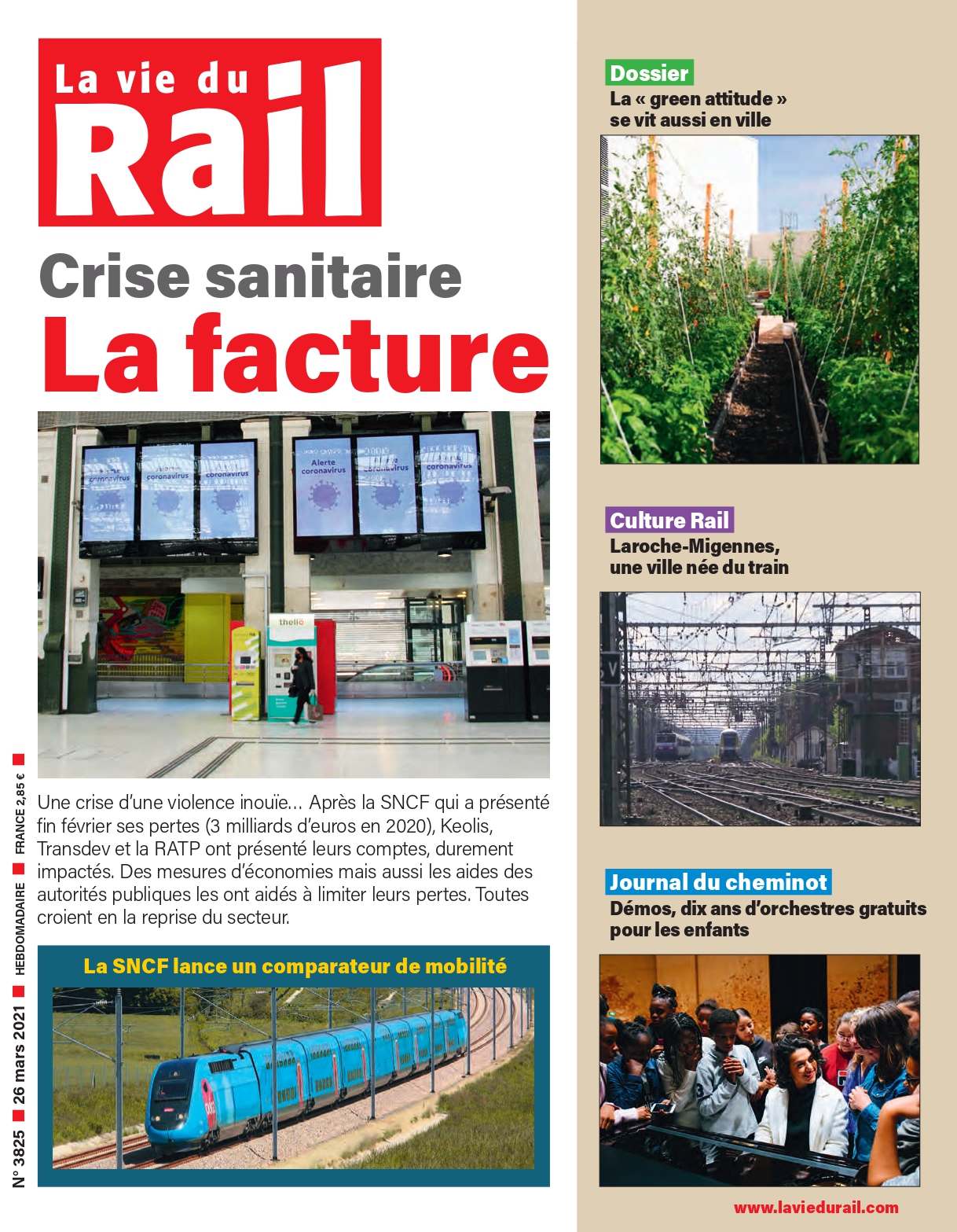 La Vie du Rail hebdo n°3825 - Numérique