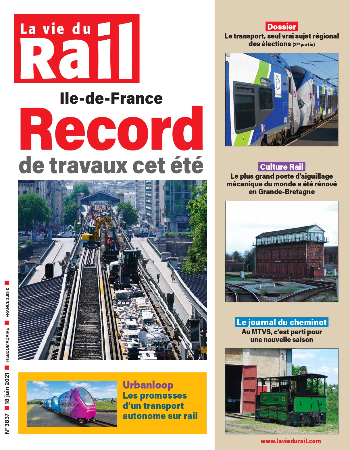 La Vie du Rail hebdo n°3837 - Numérique